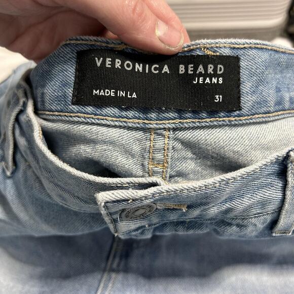Veronica Beard Jeans Womens 31 Dylan Full Length Straight High Rise Sunset Pier - Picture 2 of 13